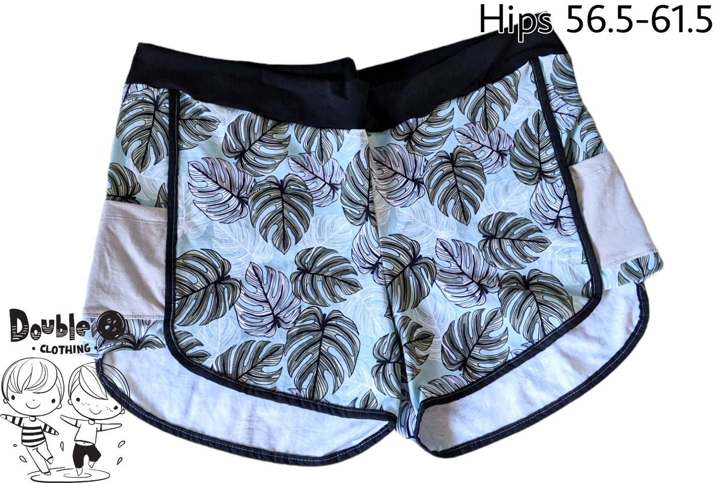 Monstera Cheeky Shorts 56.5-61.5" Hips