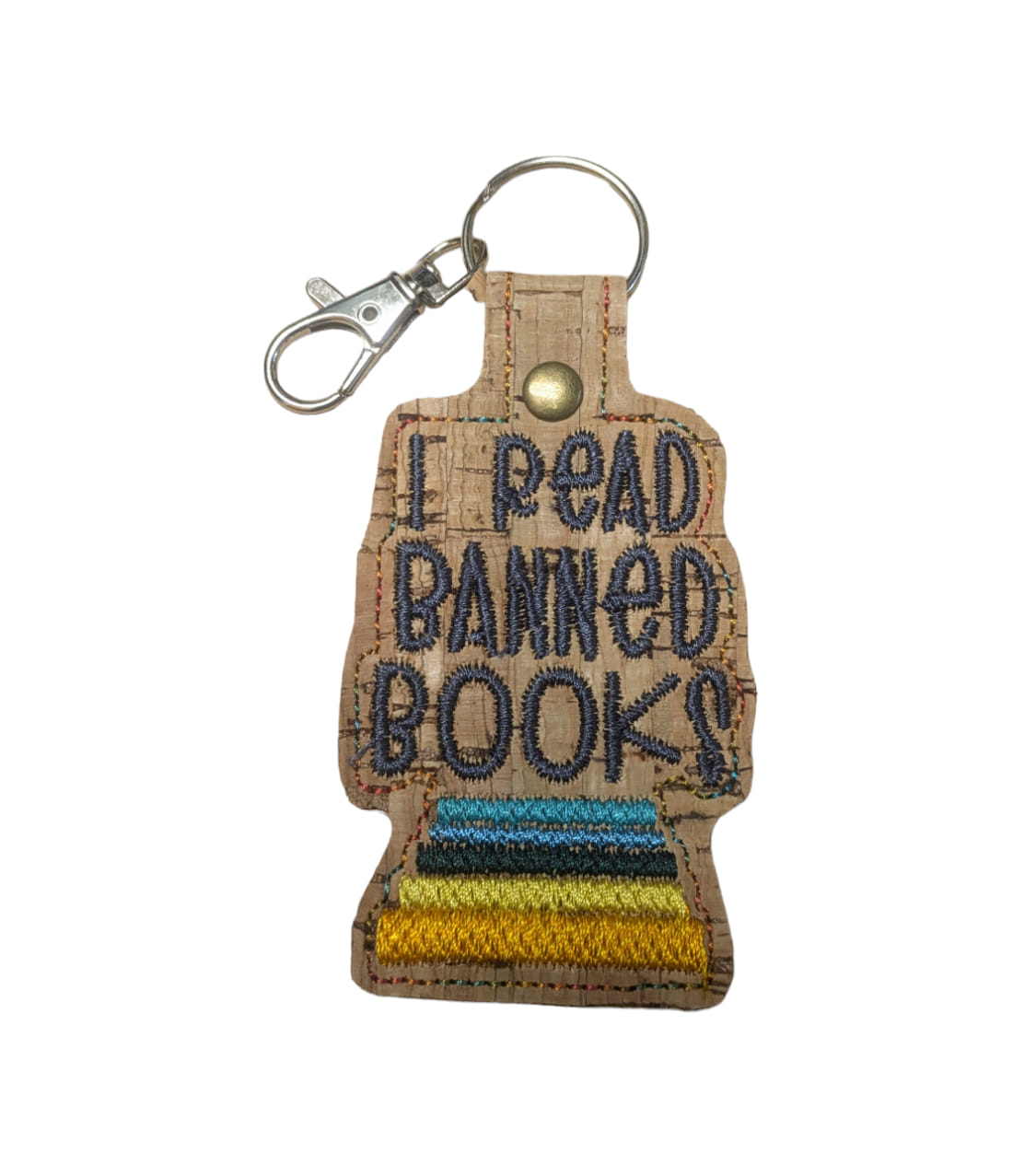 I Read Banned Books Key Chain/Zipper Pull