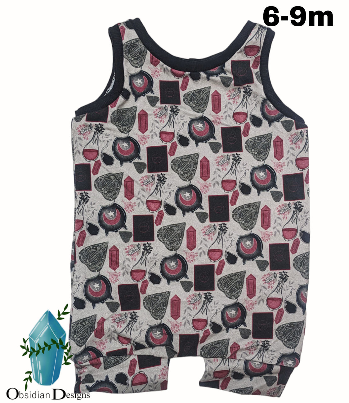 6-9m tiny witch romper