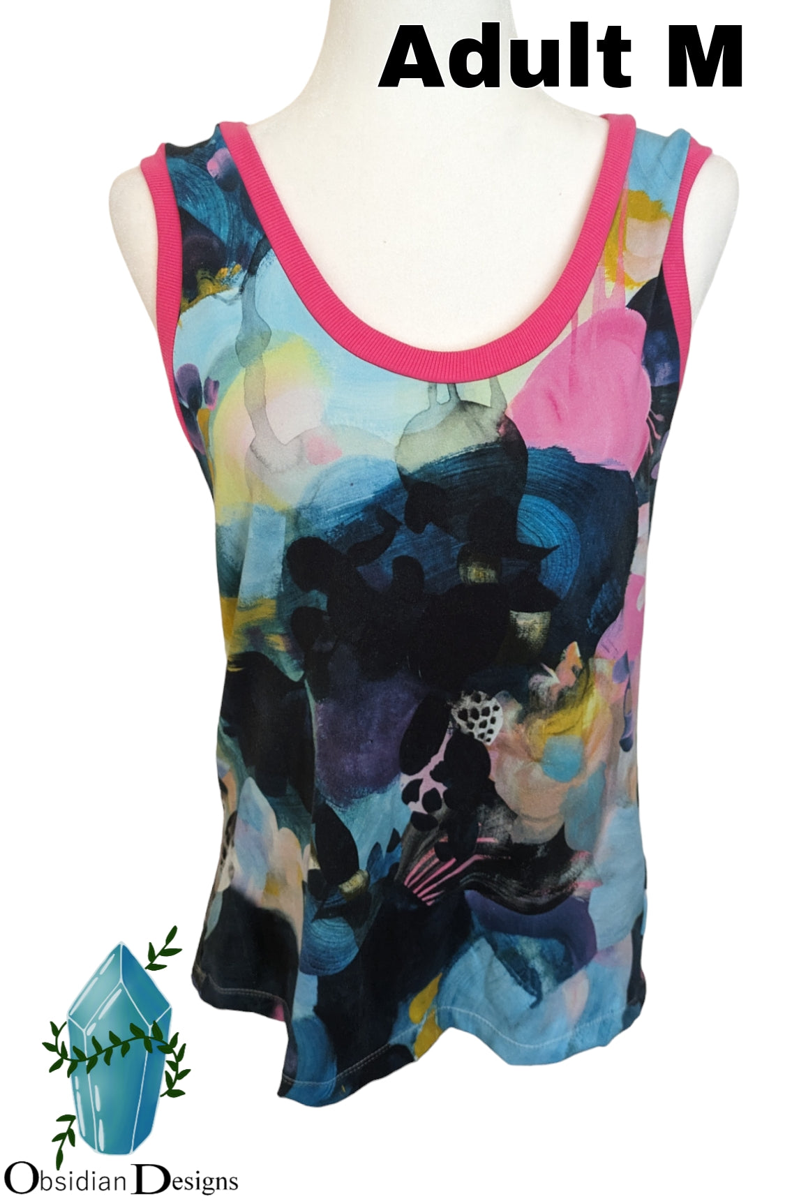 Women's Medium organic cotton colourful tank