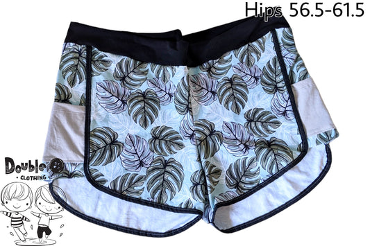 Monstera Cheeky Shorts 56.5-61.5" Hips