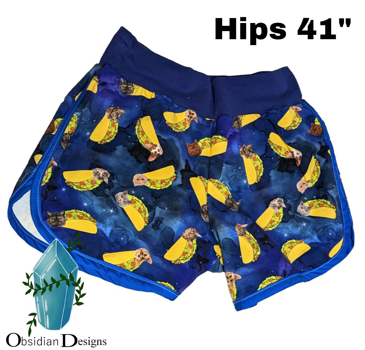 Taco Cats Cheeky Shorts 41" Hips