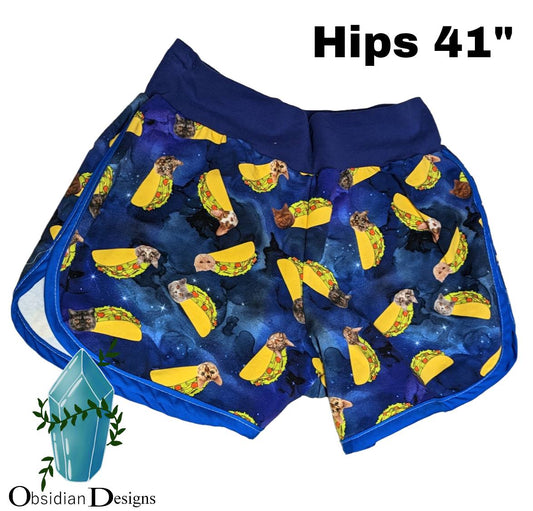 Taco Cats Cheeky Shorts 41" Hips