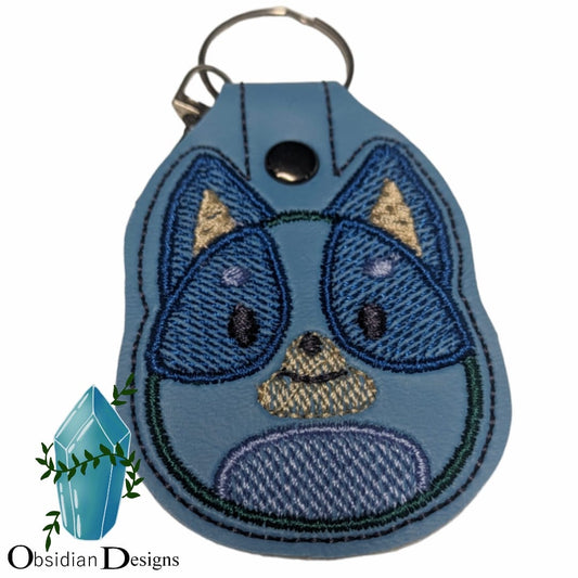 Bluey Inspired Squishmallow Key Chain/Zipper Pull