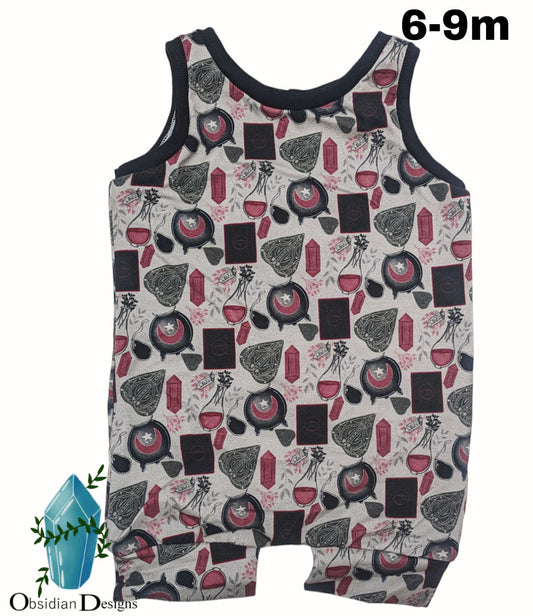 6-9m tiny witch romper