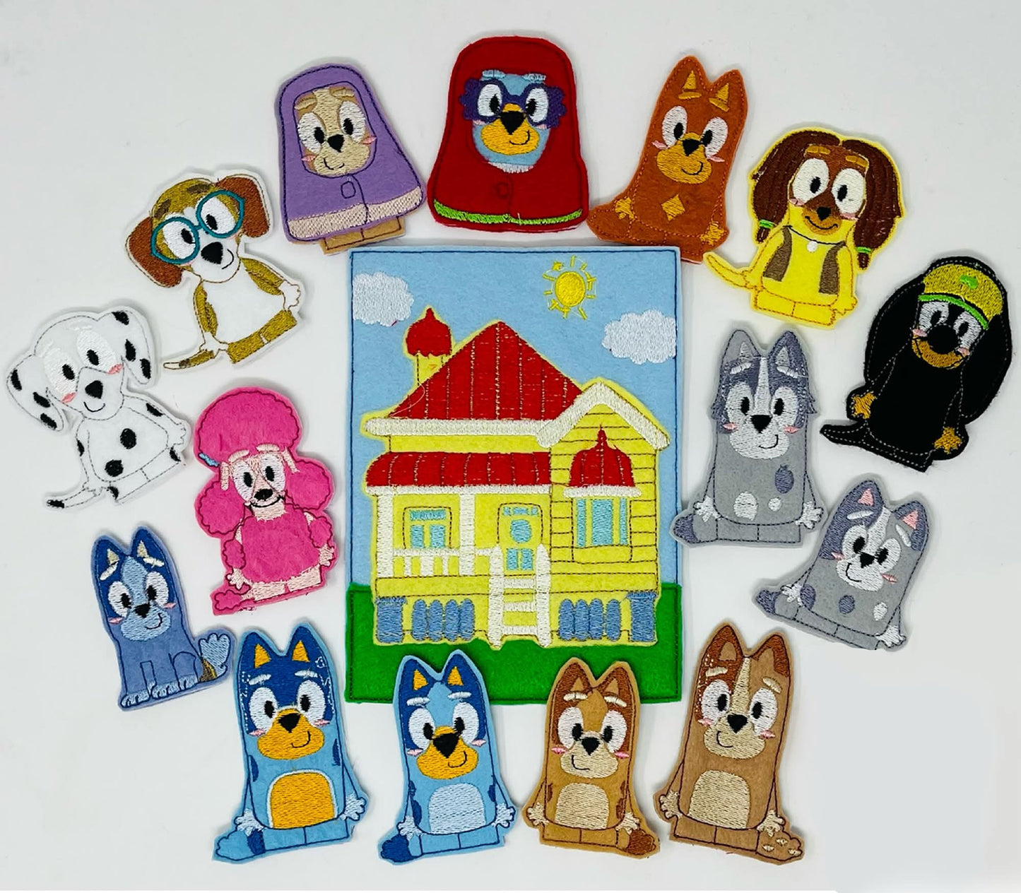 Bluey Inspired Finger Play Felt stories